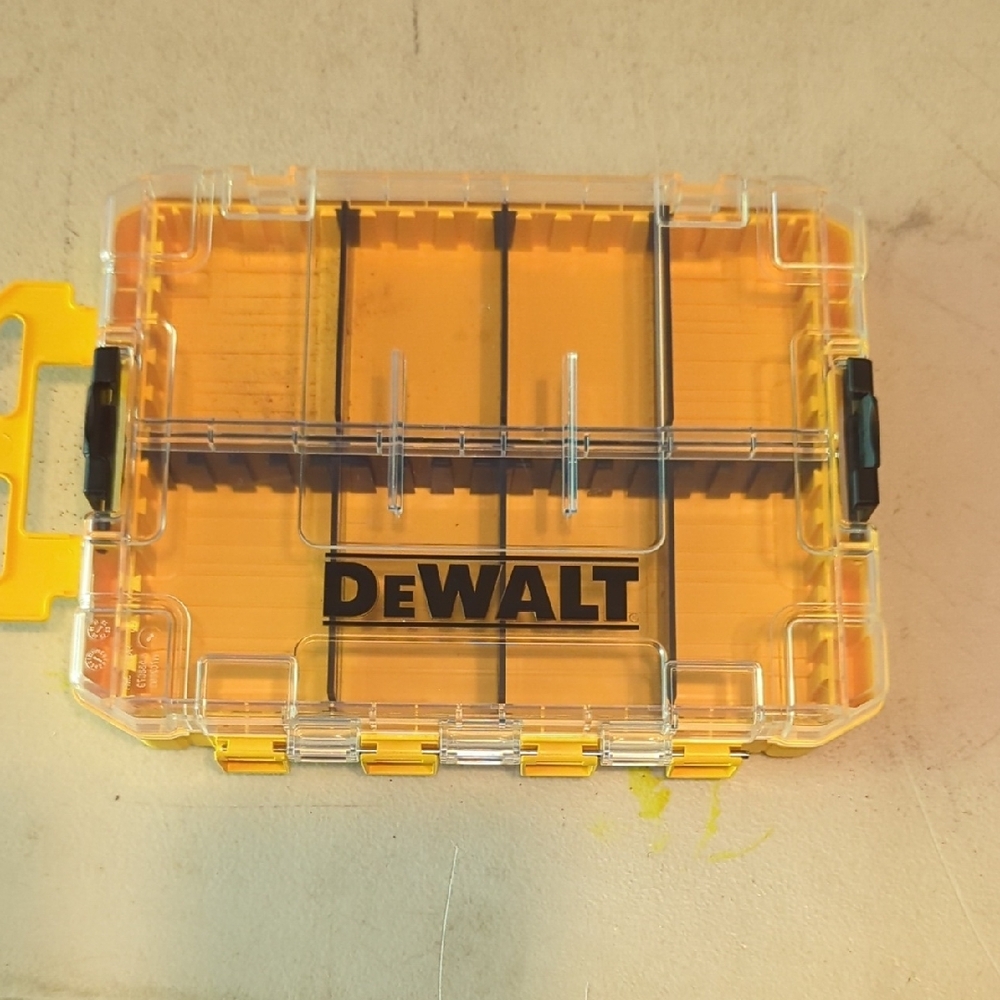 DeWalt Yellow and Clear Storage Box
